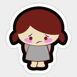 sad girl Sticker
